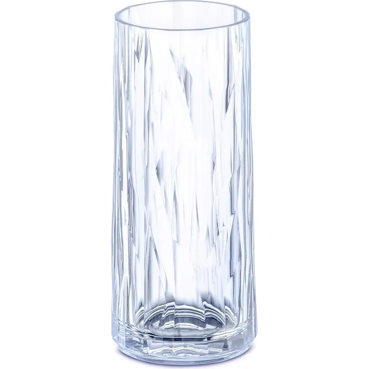 Koziol Club No. 3 Longdrink Glas, Cocktailglas, Trinkbecher, Trinkglas, Kunststoff, Transparent Aquamarine, 250 ml, 3403652