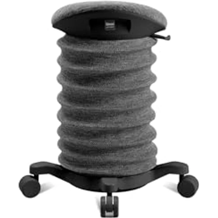 TOPSTAR Sitness 4D mit Rollen - AGR-Zertifiziert Dynamischer Sitzhocker schwarz, ergonomischer Bürohocker - höhenverstellbar - stärkt den Rücken - entlastet die Bandscheiben – Bild 5