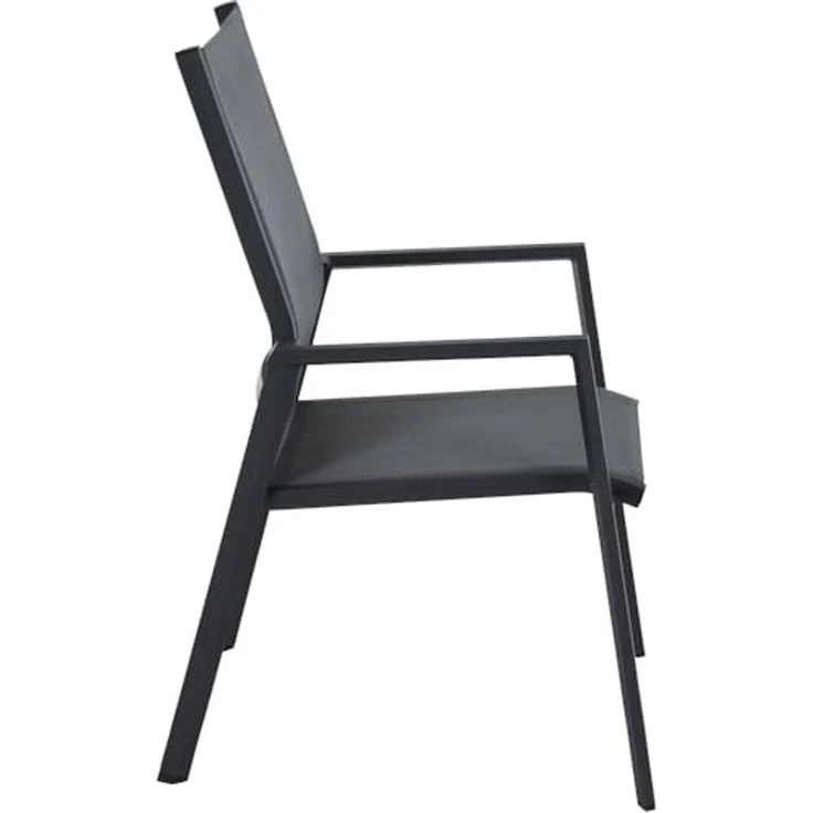 Tauro St. Sessel, m-anth Alu,Textilbez. royal-grey – Bild 3