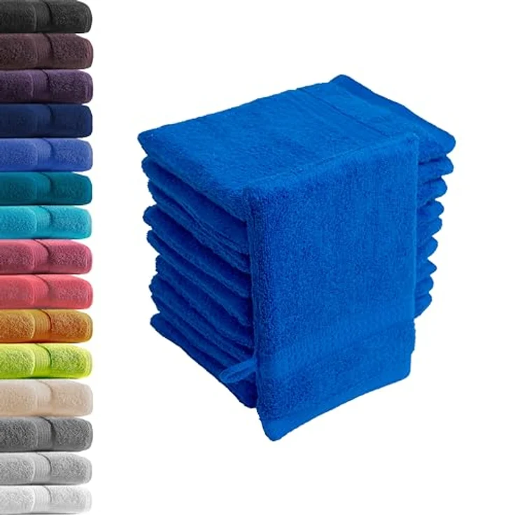 Hometex Premium Textiles Waschhandschuh in Premium Qualität 500 g/m², Feinster Frottier-Stoff 100% Baumwolle, (10er Set), weich, saugfähig, extra schwer & flauschig - TEST BILD TOP MARKE 2025 – Bild 2