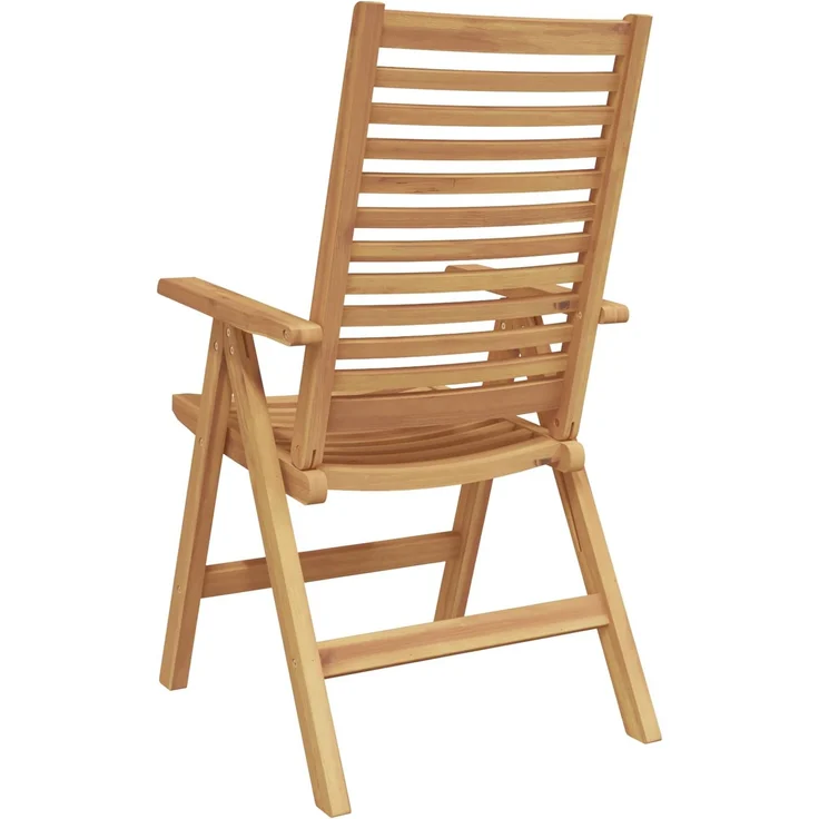 vidaXL Stuhl 6 pcs Braun 64,5 x 52 x 108 cm Massivholz Teak 3376032 – Bild 5