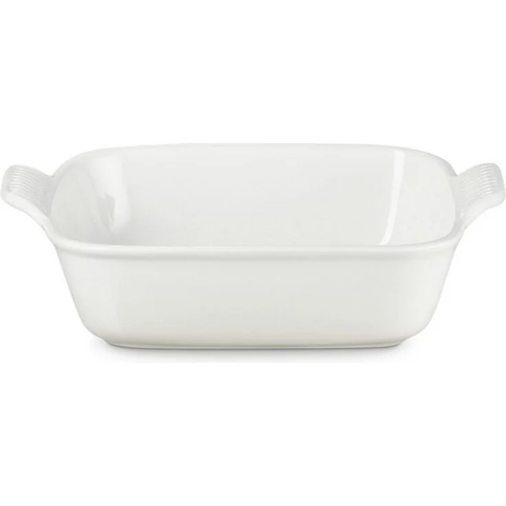 LE CREUSET Auflaufform Auflaufform Tradition quadratisch meringue 23cm, Steinzeug – Bild 4