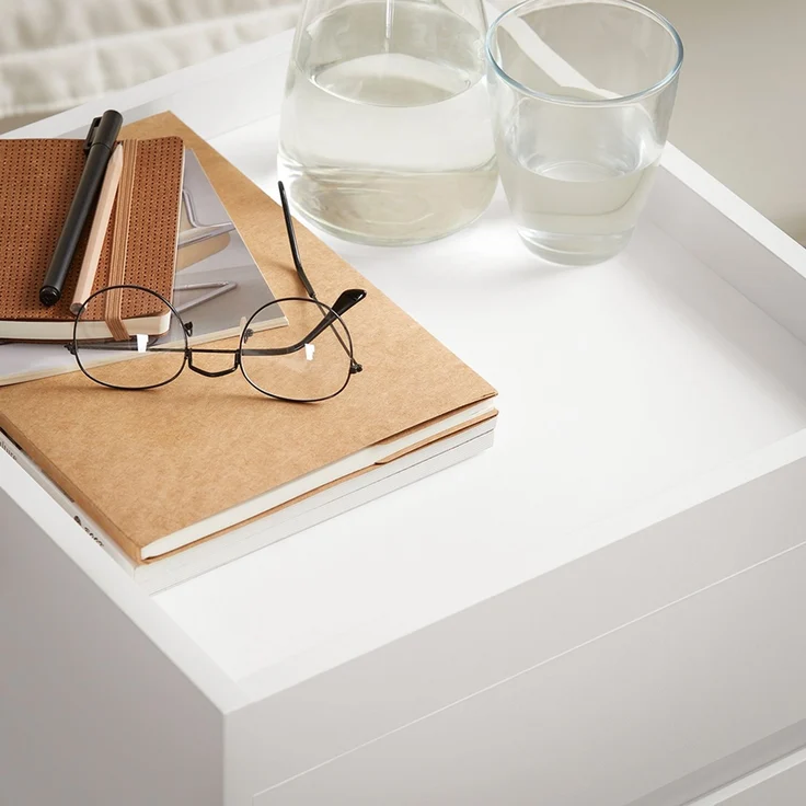 SoBuy FBT121-W Schubladenschrank Büro, Spanplatte, Melamin, Weiß, 40 x 54 x 40 cm – Bild 8