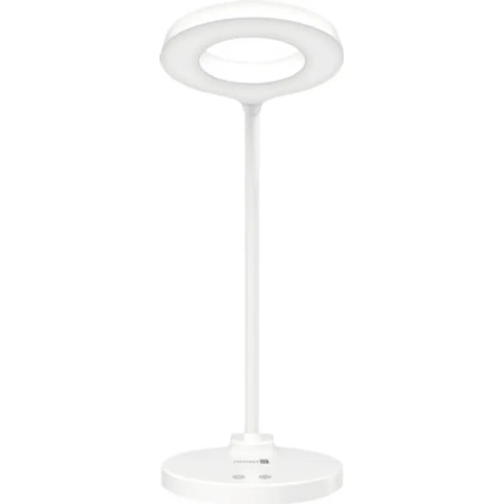 Connect IT CLI-7010-WH, LED Schreibtischlampe mit 24 Glühbirnen, 3000 K, Weiß, dimmbar, Touch-Schalter, flexibel für Homeoffice und Büro