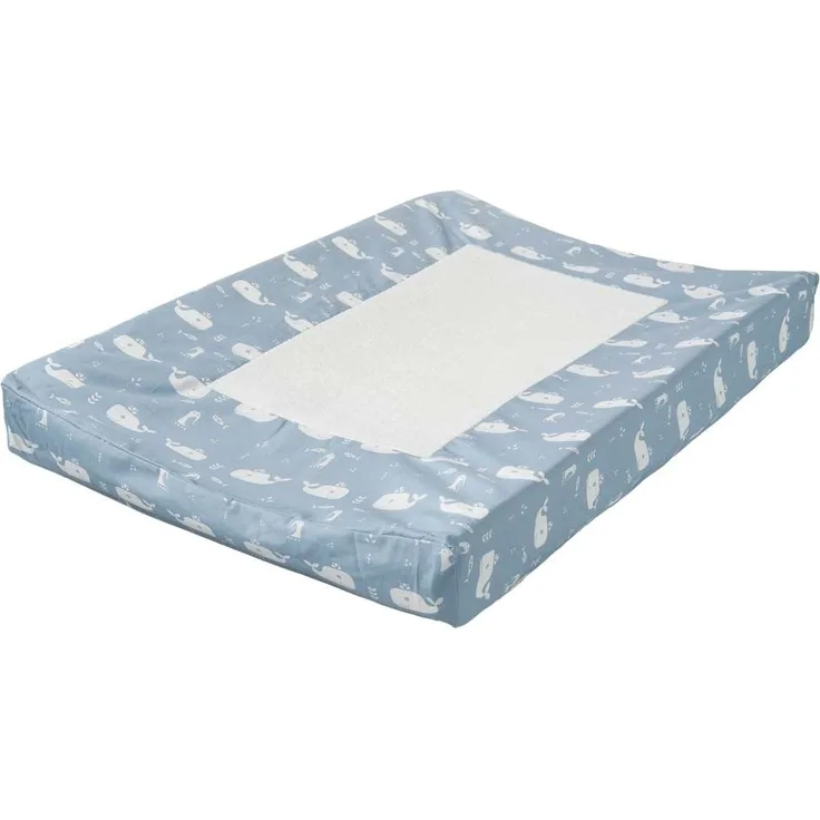 Fresk Wickelauflage Bezug Wal blau