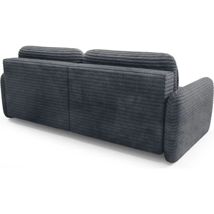 Ecksofa Schlafsofa Sofa SIMONE in Stoff Ambience Anthrazit Ottomane Rechts – Bild 3