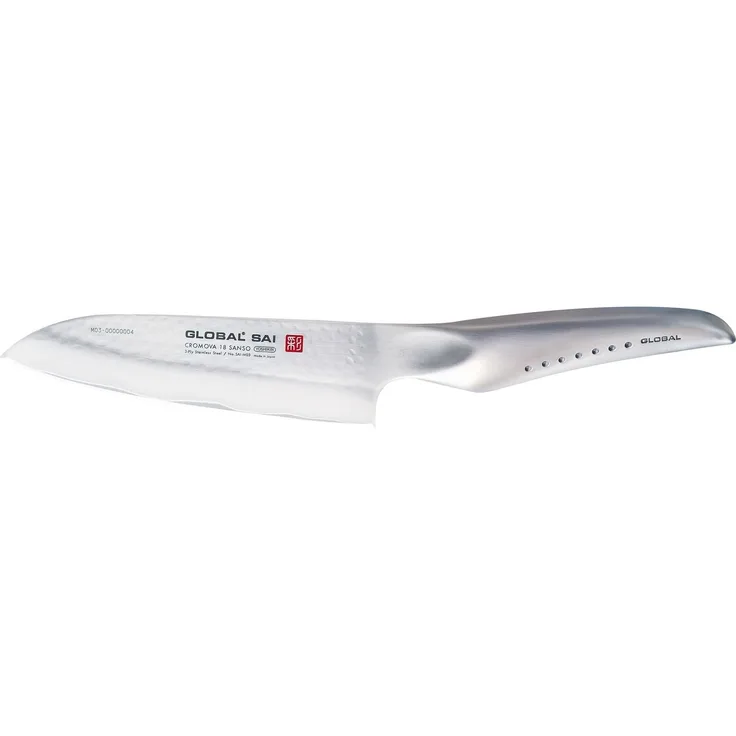 Global SAI-M03 Santokumesser 13,5 cm Hammerschlag