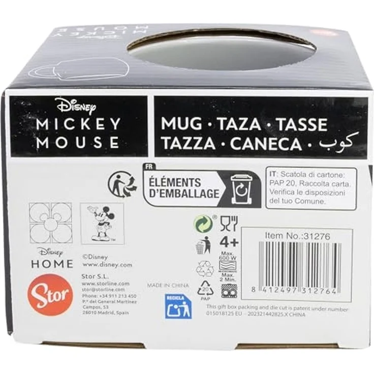 Disney Mickey Mouse Signature Globe Tasse 380 ml in Geschenkbox – Bild 6