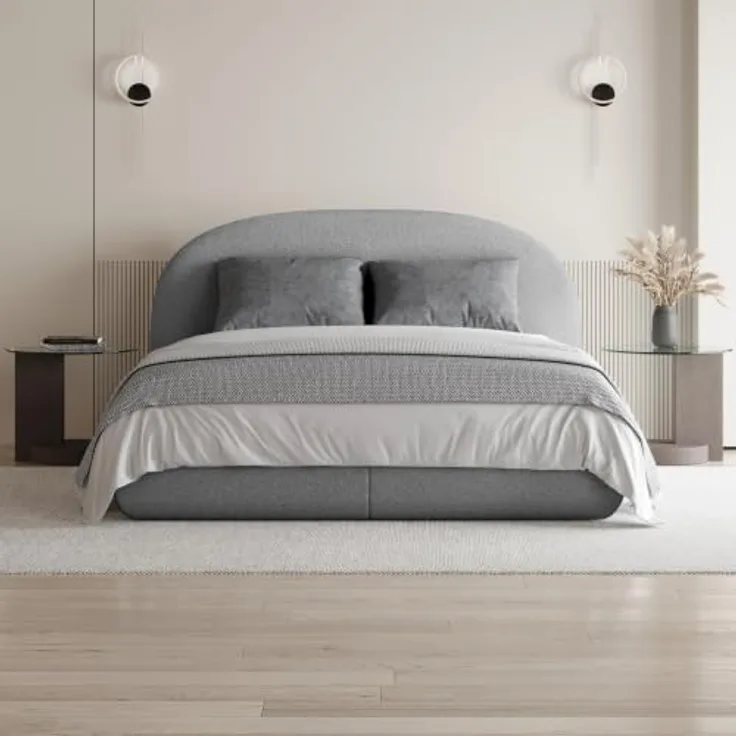 Beautysofa MOTTI Polsterbett, mit Bettkasten, in 140/160/180 cm, mit/ohne Matratze, Bouclé-Stoff