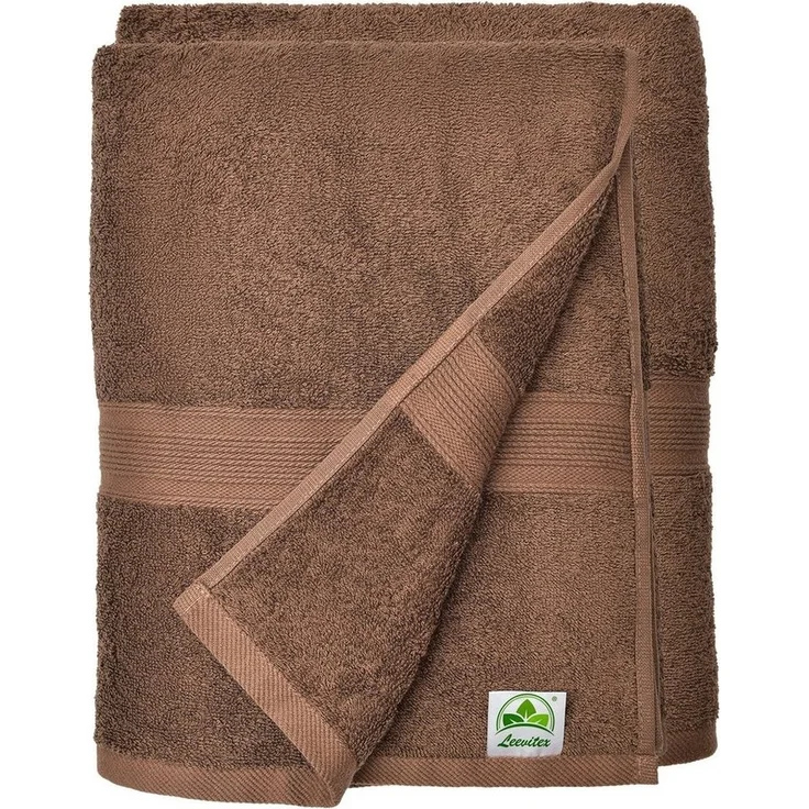 leevitex® Duschtuch 2er Set Duschtuch Frottier XL, 70 x 140 cm, saugfähig und fusselfrei, gestreifte Bordüre – Bild 5