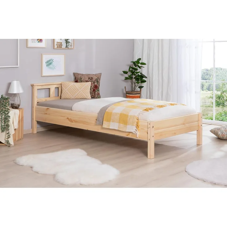 Einzelbett "Merci" 90x200 Kiefer massiv
