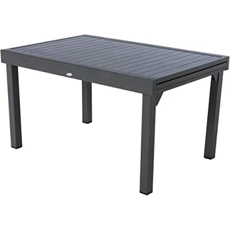 Hespéride - Ausziehbarer Gartentisch Piazza in Graphitgrau - 10 Plätze - Graphit