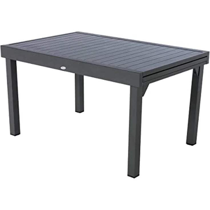 Hespéride - Ausziehbarer Gartentisch Piazza in Graphitgrau - 10 Plätze - Graphit – Bild 1