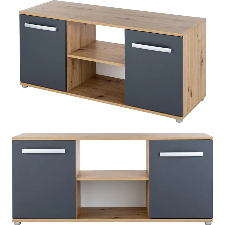 Arthur Berndt Jugendzimmer-Set »Alessio« 5-teilig, Liegefläche 120x200 cm, Anthrazit, Artisan Oak – Bild 8