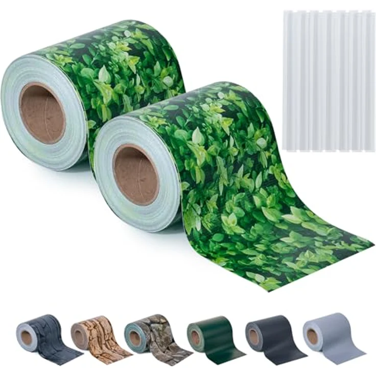 Sichtschutzstreifen Zaun 35 m x 19 cm inkl. 20 Clips, Sichtschutz Zaunfolie PVC Sichtschutzstreifen Doppelstabmatten für Gartenzaun, Balkon/Diverse Farben-2PCS – Bild 2