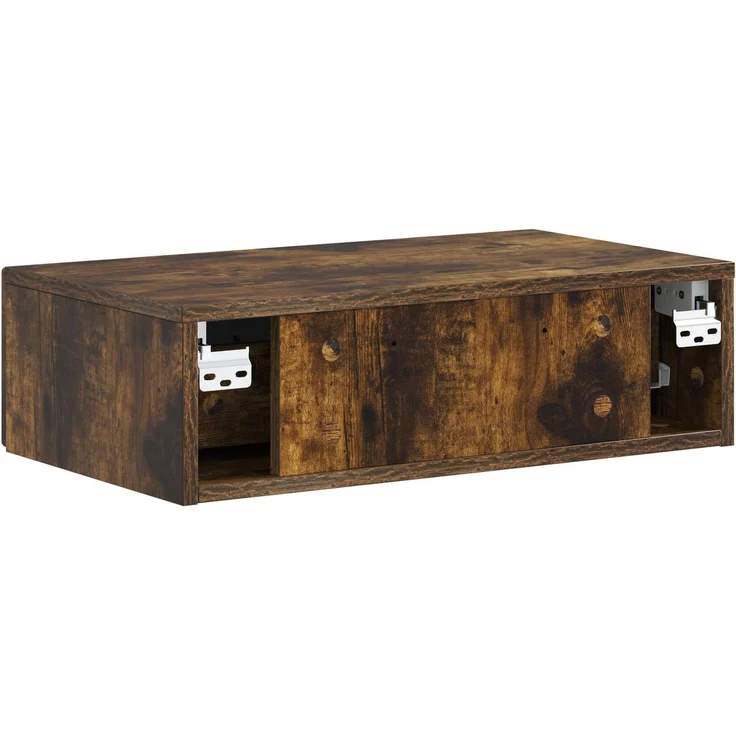 vidaXL Wandmontierter Beistelltisch Geräucherte Eiche Holzwerkstoff 899340 – Bild 6