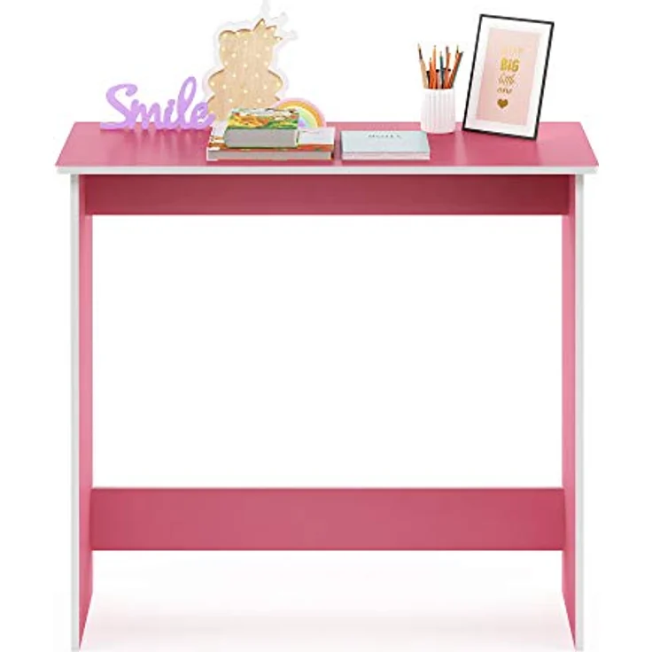 Furinno Simplistic Computertisch/Schreibtisch, Holz, Rosa/Weiß, 39. 37 x 80 x 75. 57 cm – Bild 5
