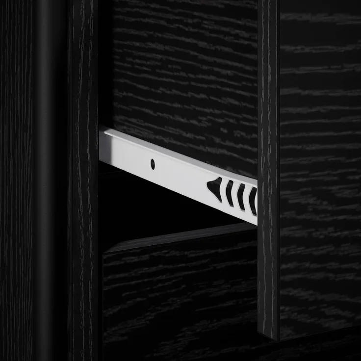 vidaXL Badezimmerschrank Schwarz Eichen-Optik 40 x 36 x 109,5 cm 8014046 – Bild 8