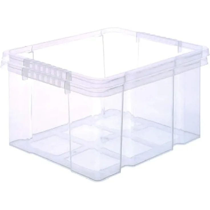BigDean 2x Stabile Kunststoffbox Eurobox (Dreh Stapelbar) 44x35x24cm passt in Kastenregale