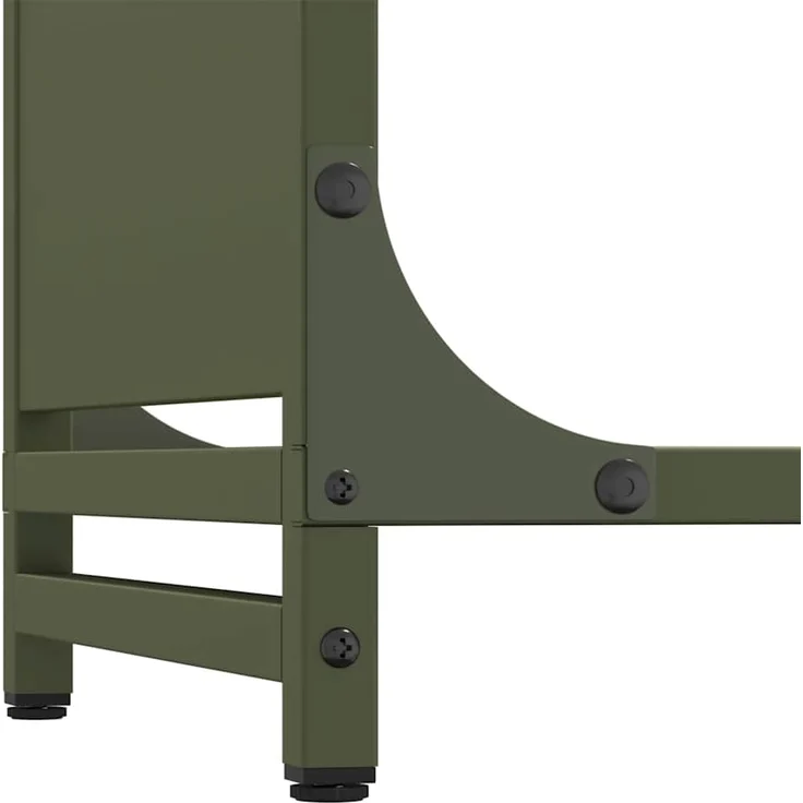 vidaXL Brennholzregal Olivgrün 60x28x65 cm Kaltgewalzter Stahl 864202 – Bild 7