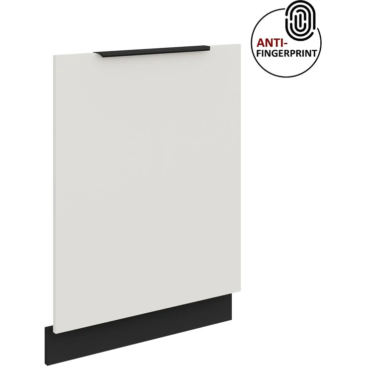 Frontblende für vollintegrierten Geschirrspüler 60 cm ARIA Weiss ultra matt + Schwarz matt, hochwertige Fronten mit Anti Fingerprint Beschichtung Küchenzeile Küchenblock – Bild 1