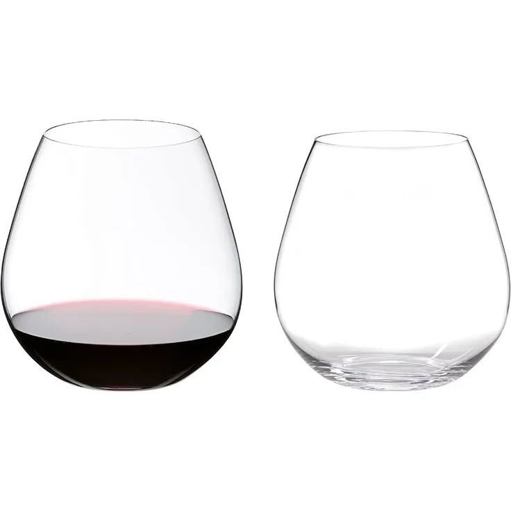 RIEDEL Rotweinglas-Set, 2-teilig, Für Rotweine wie Pinot Noir und Nebbiolo, 690 ml, Kristallglas, O Wine Tumbler, 0414 07