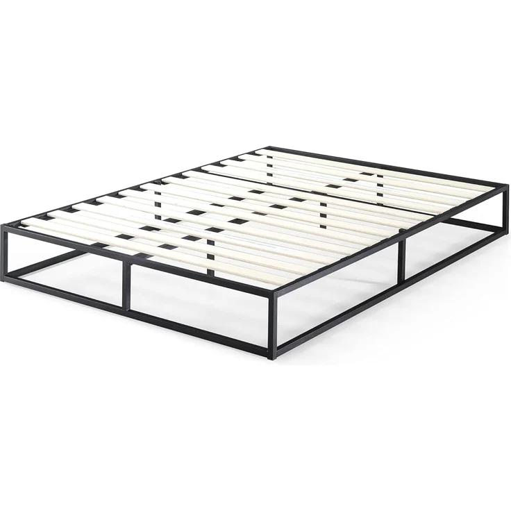 Zinus Joseph Modern Studio 25,5 cm Plattform Low Profile Bed Frame, Legierter Stahl Holz, Schwarz, 150x200 cm – Bild 8