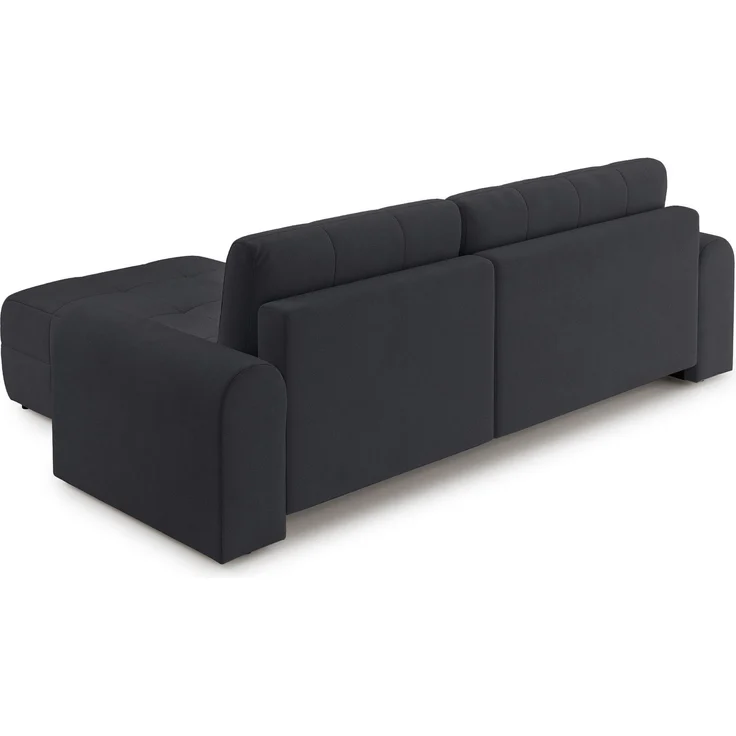 Selsey Simolla – Ecksofa mit Schlaffunktion und Bettkasten, rechts, Chenille, Anthrazit, – Bild 9