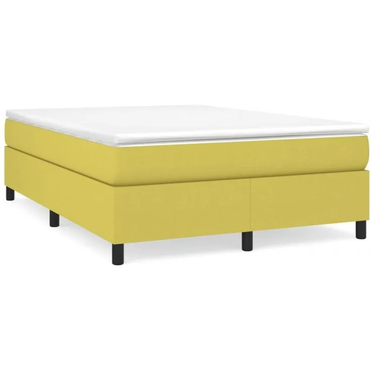 Boxspringbett Grün 140x190 cm Stoff [3120861]