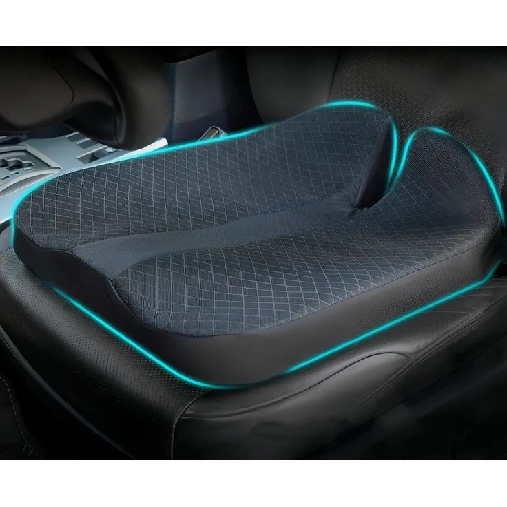 GLIESE Sitzkissen KFZ Seat Cushion Orthopädisch Ischias Entlastung, Ergonomisches Kissen Stuhlkissen für indoor und outdoor, 47x43x5 cm