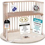 babybay Boxspring XXL Beistellbett (für Boxspring-Betten), natur lackiert