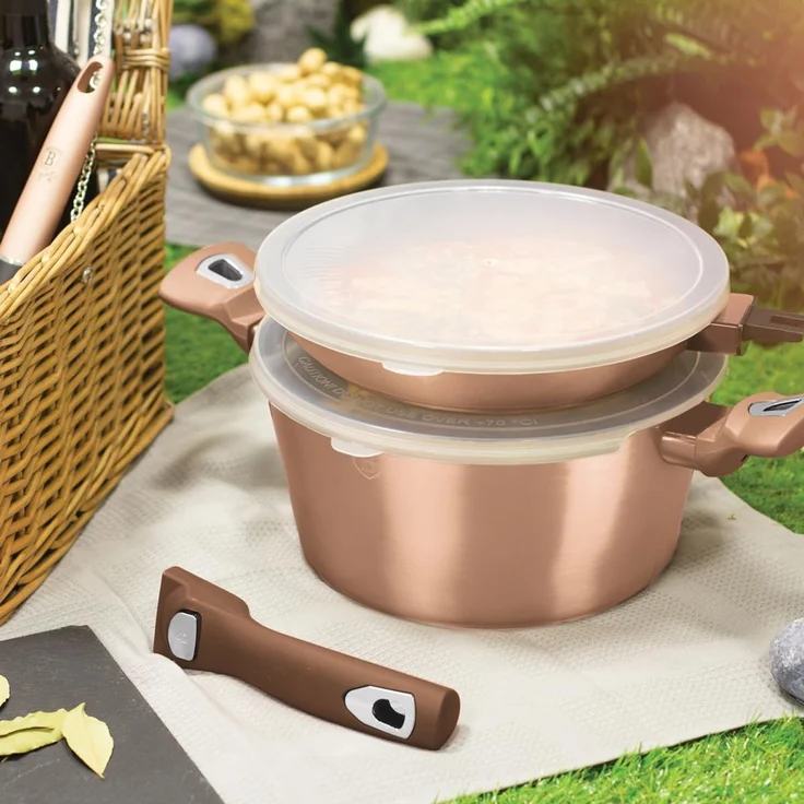 Berlinger Haus Berlinger Haus Satz Granittöpfe 6 Stück Metallic Line Rose Gold BH7051 – Bild 2