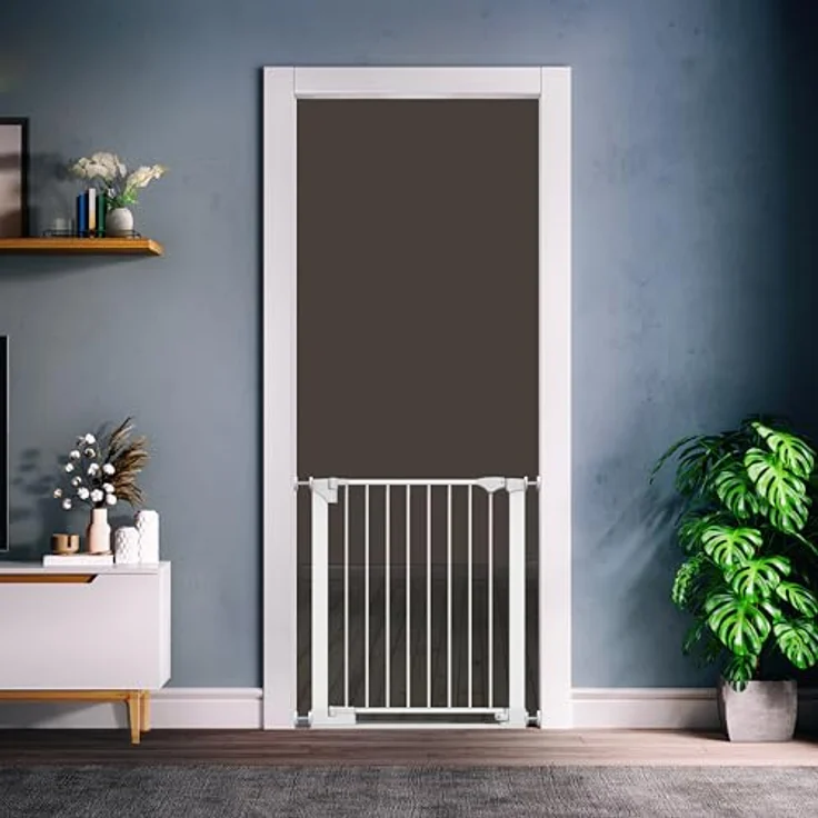 Bettacare Sicherheitsstuffen Haustiergitter, Weiß, 75cm - 82cm, Extra Niedrige Durchgangshöhe, Druckmontage Sicherheitsgitter, Haustiergitter für Treppen, Einfache Installation – Bild 10
