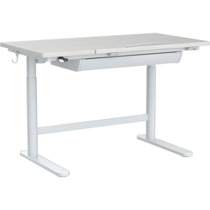 FlexiSpot SD2 Kinderschreibtisch elektrisch höhenverstellbar, neigbar, mit Stauraum & Taschenhaken – ergonomisch & praktisch – Bild 4