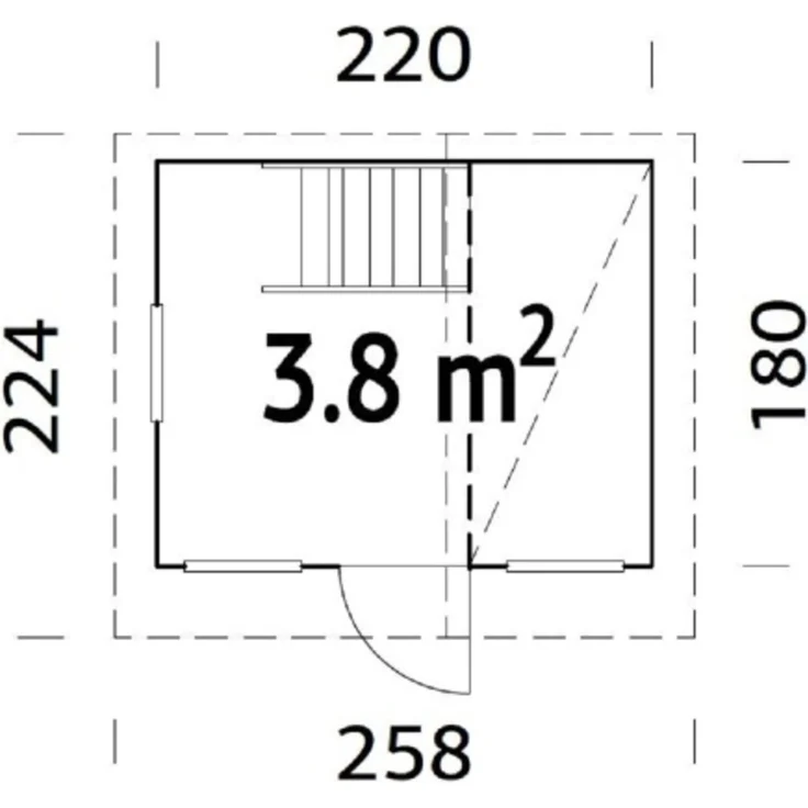 PALMAKO Spielhaus Tom naturbelassen – Bild 2