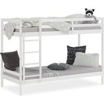 Homestyle4u Etagenbett, Kiefernholz weiß, 90x200 cm