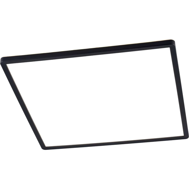 Novel LED-Deckenleuchte mit backlight, Kunststoff schwarz, 42 x 2.9 x 42 cm – Bild 1
