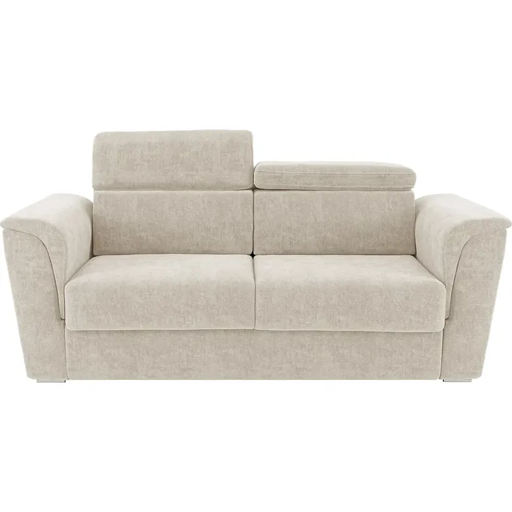 Vente-unique - RIZORA Sofa Stoff Beige - B 223 cm96 cm x H 88 cm x L 210 cm – Bild 3