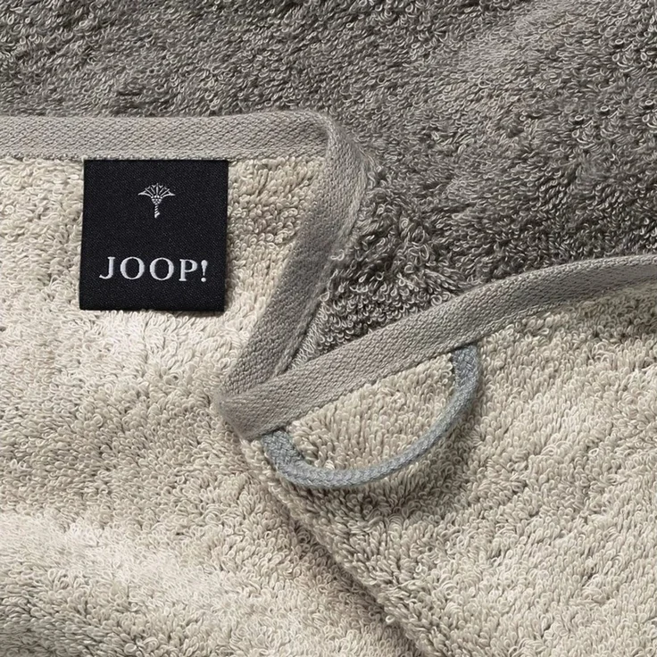 JOOP! Handtuch 2 Stück Joop! Handtuch Classic Graphit Taupe 1600-70 50x100, Walkfrottier, 100% Baumwolle – Bild 2