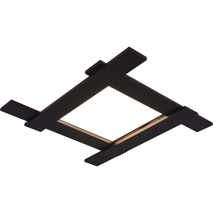 LED Deckenleuchte, Backlight, schwarz, L 59 cm – Bild 6