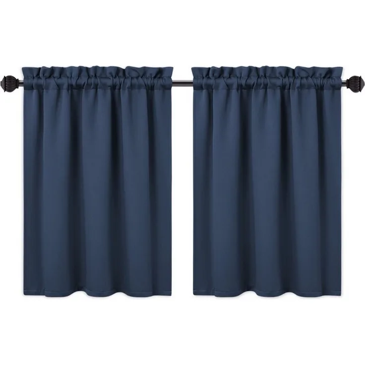 GarveeMore Verdunkelungsvorhang Blickdichte Verdunkelungs‑Valance aus 230GSM Mikrofaser, wärme (2 St), Waschmaschinenfest & farbbeständig für langjährige Nutzung