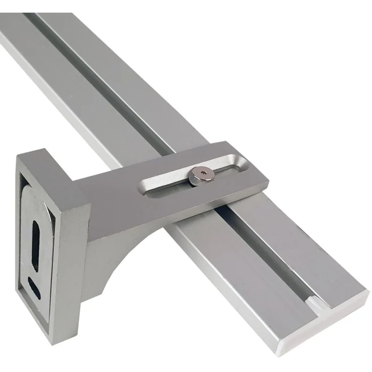 Wandträger für "Silber - 1/2 Lauf" Aluminium Vorhangschiene – Bild 2