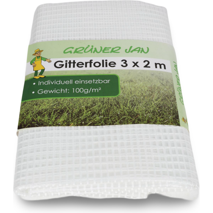 5x Gitterfolie 3x2m 100g/qm Plane Abdeckfolie Garten Gewächshausfolie Folie 5er Set – Bild 2