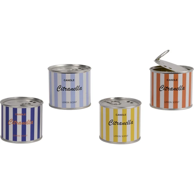 Everlands Duftkerze in Dose Citronella Ø 7,7 x 6,6 cm bunt – Bild 1