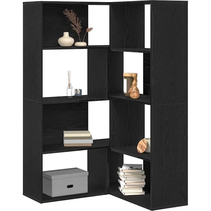 vidaXL Kleiderschrank 2 pcs Schwarz Eichen-Optik 85 x 85 x 140 cm 3345124 – Bild 3