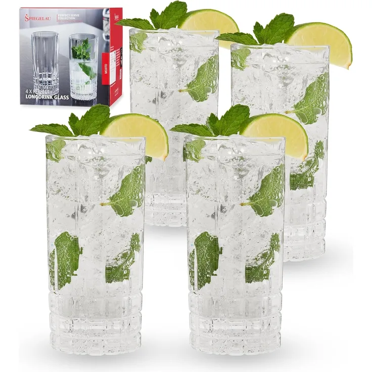 Spiegelau Longdrinkgläser Perfect. ca. 350 ml. 4er Set