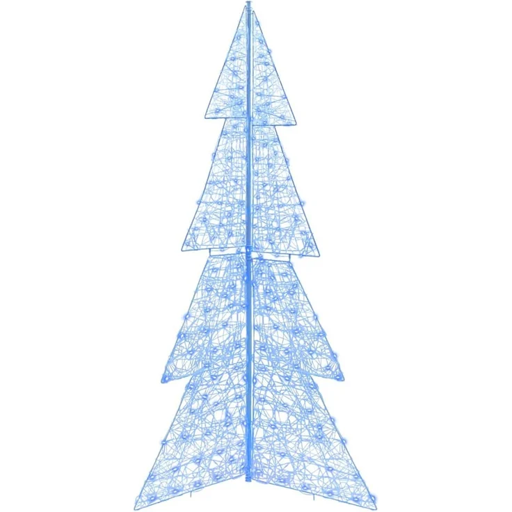 vidaXL Weihnachtsbaum Blau 180 cm Acryl 240 LEDs 42019212 – Bild 4