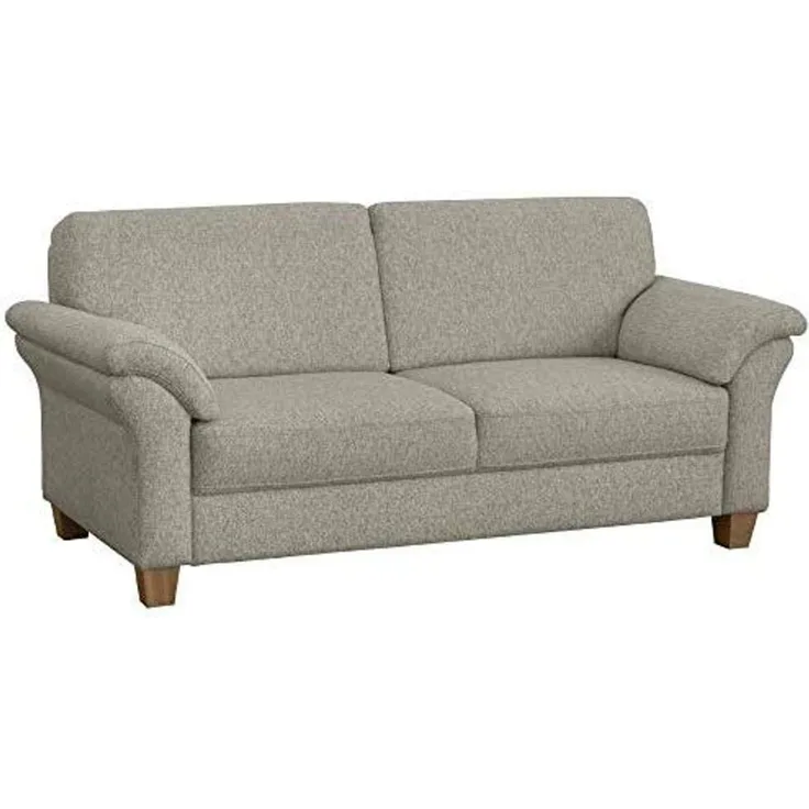 CAVADORE 3-Sitzer Byrum / Große 3er-Couch im Landhausstil mit Federkern / Passend zur edlen Sofagarnitur Byrum / 186 x 87 x 88 / Natur (Weiss-Beige)
