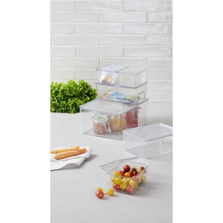 Homeware Organizer 7-tlg Ordnungssystem, Kunststoff klar, 26.9 x 19.8 x 12.2 cm – Bild 6