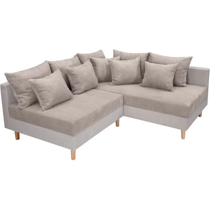 COLLECTION AB Ecksofa L-Form, Ecksofa,Ottomane rechte Seite montierbar,Komfortablen bonnelfederkern – Bild 4